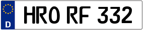 Trailer License Plate